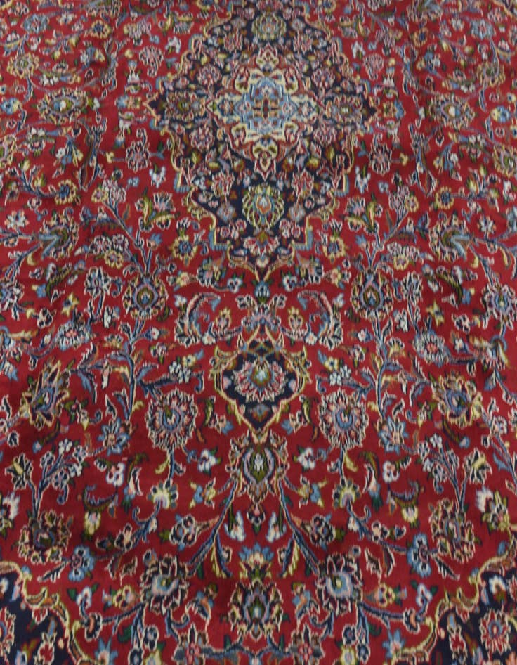 Detail image of  9' 10 x 12' 7  Hand Knotted Mashad Persian Wool Rug