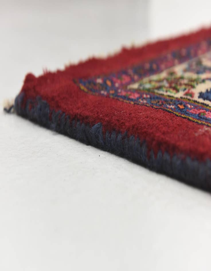 Detail image of  9' 9 x 12' 7  Hand Knotted Mashad Persian Wool Rug