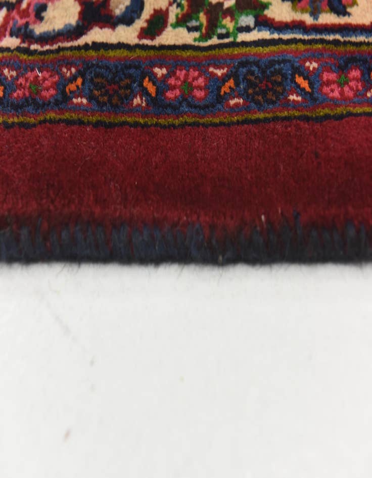 Detail image of  9' 9 x 12' 7  Hand Knotted Mashad Persian Wool Rug