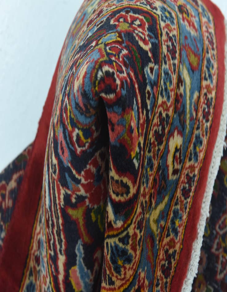 Detail image of  9' 7 x 13' 2  Hand Knotted Mashad Persian Wool Rug