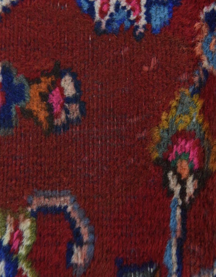 Detail image of  9' 9 x 12' 9  Hand Knotted Mashad Persian Wool Rug