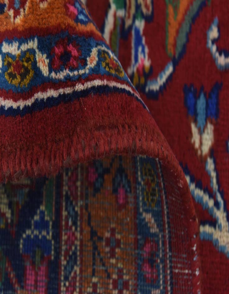 Detail image of  9' 9 x 12' 9  Hand Knotted Mashad Persian Wool Rug