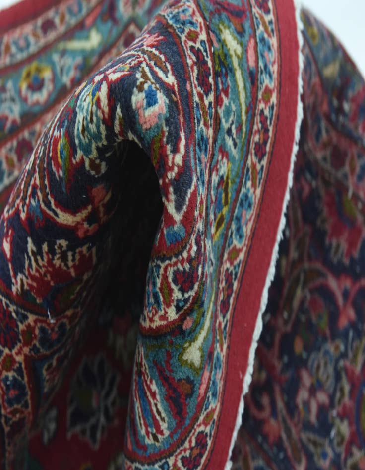 Detail image of  9' 8 x 12' 6  Hand Knotted Mashad Persian Wool Rug