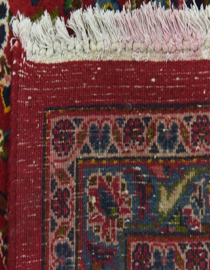 Detail image of  9' 8 x 12' 6  Hand Knotted Mashad Persian Wool Rug