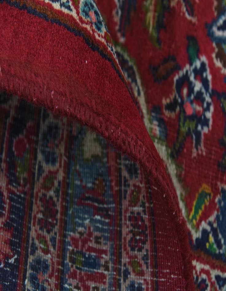 Detail image of  9' 8 x 12' 6  Hand Knotted Mashad Persian Wool Rug