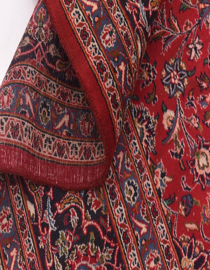 Detail image of  9' 9 x 12' 8  Hand Knotted Mashad Persian Wool Rug