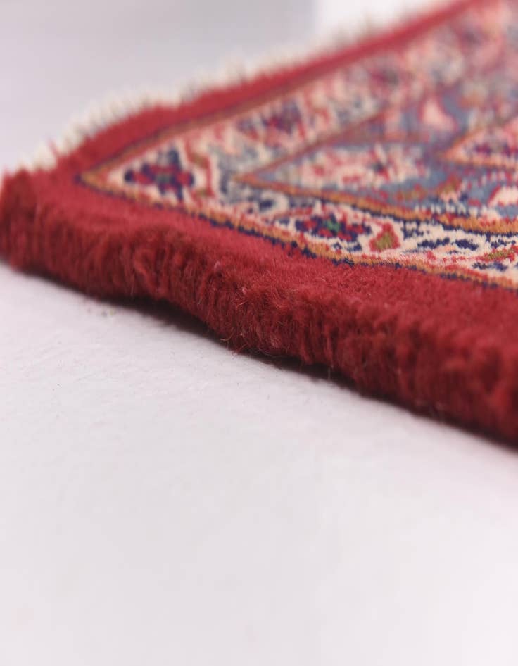 Detail image of  9' 9 x 12' 8  Hand Knotted Mashad Persian Wool Rug