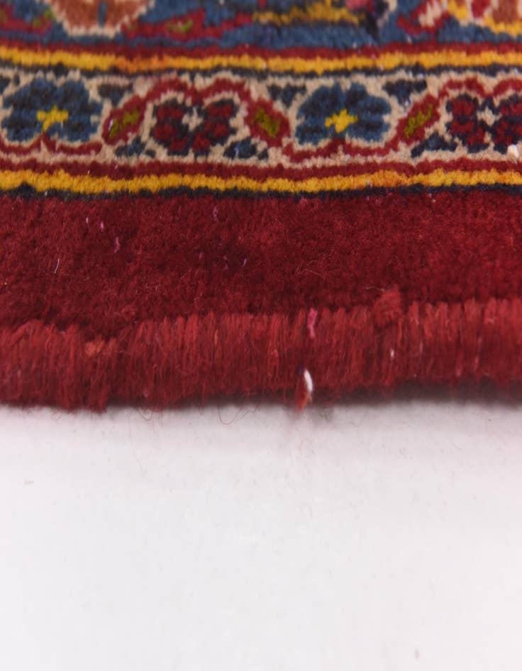 Detail image of  9' 9 x 12' 7  Hand Knotted Mashad Persian Wool Rug