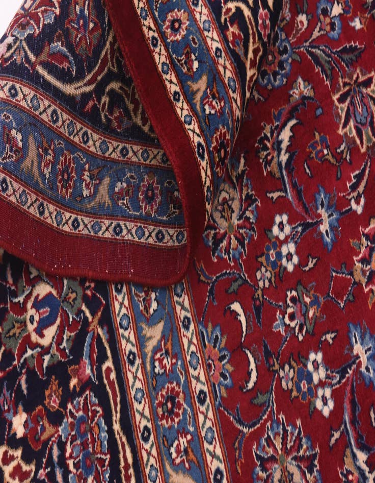 Detail image of  9' 9 x 12' 10  Hand Knotted Mashad Persian Wool Rug