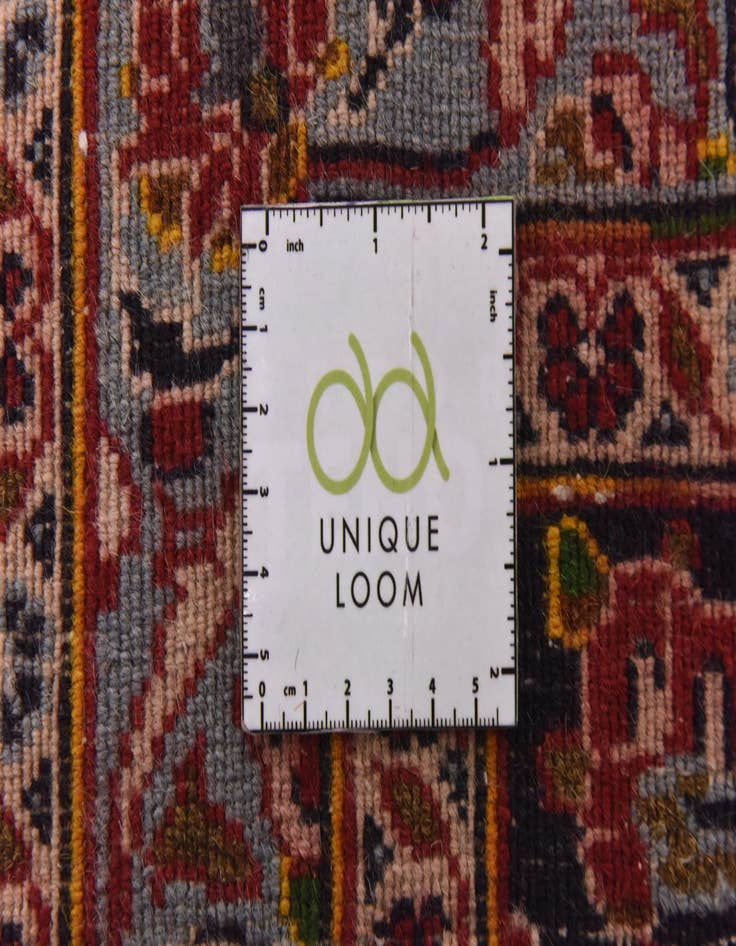 Detail image of  9' 6 x 13'  Hand Knotted Mashad Persian Wool Rug