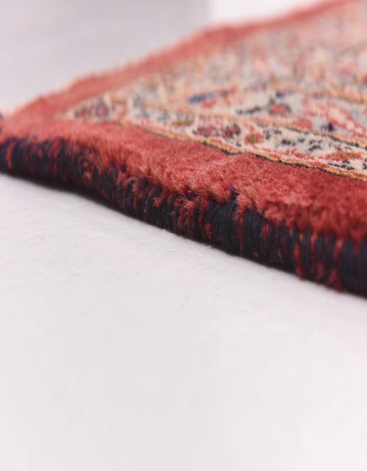 Detail image of  9' 6 x 13'  Hand Knotted Mashad Persian Wool Rug