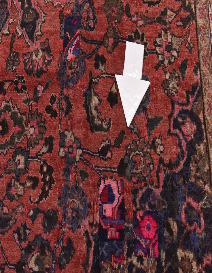 Detail image of  10' x 12' 6  Hand Knotted Mashad Persian Wool Rug