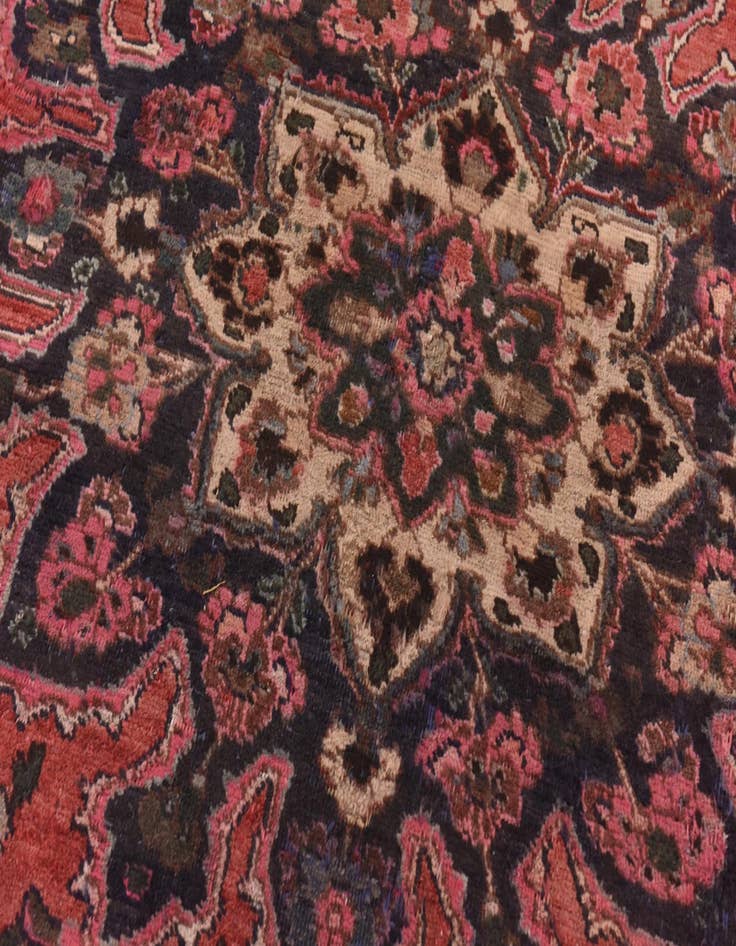 Detail image of  10' x 12' 6  Hand Knotted Mashad Persian Wool Rug