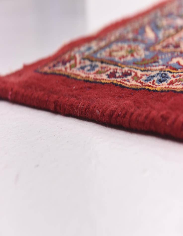 Detail image of  9' 6 x 13'  Hand Knotted Mashad Persian Wool Rug