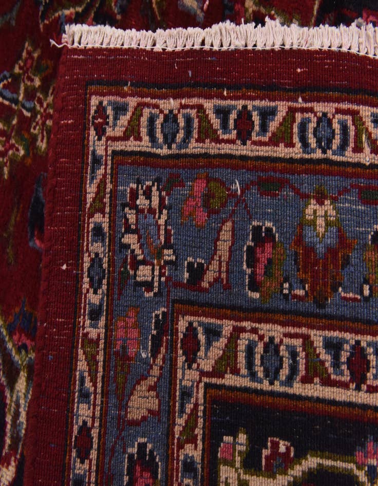 Detail image of  9' 7 x 13'  Hand Knotted Mashad Persian Wool Rug