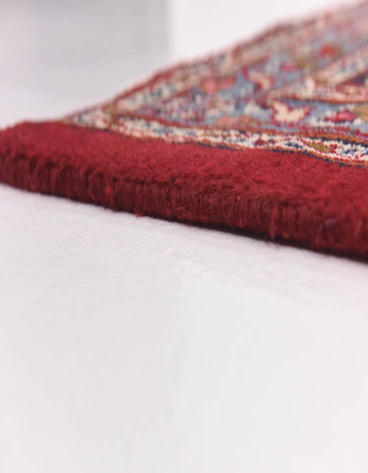 Detail image of  9' 7 x 13'  Hand Knotted Mashad Persian Wool Rug