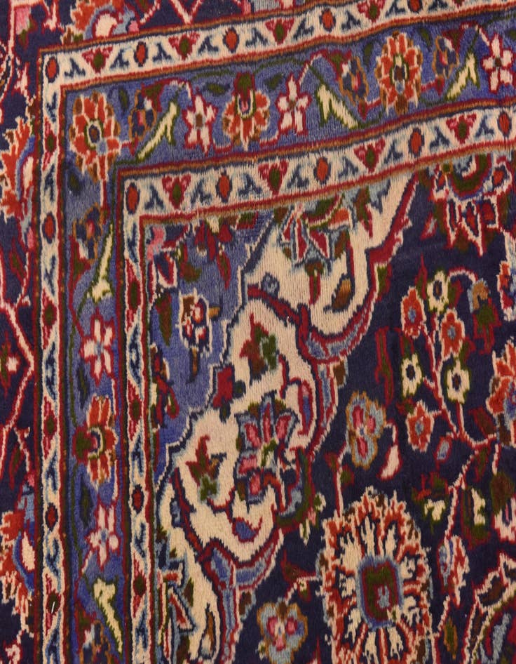 Detail image of  9' 9 x 12' 9  Hand Knotted Mashad Persian Wool Rug