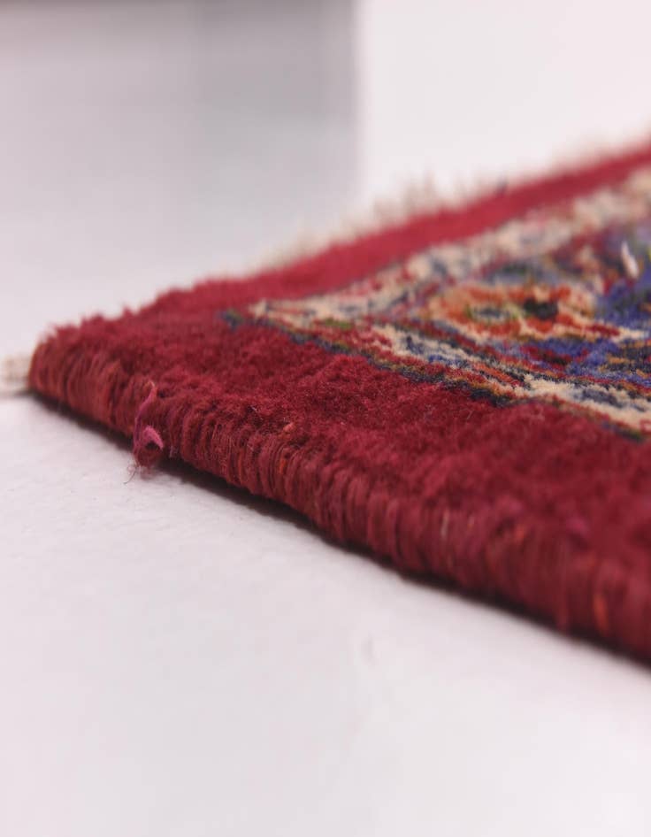 Detail image of  9' 9 x 12' 9  Hand Knotted Mashad Persian Wool Rug