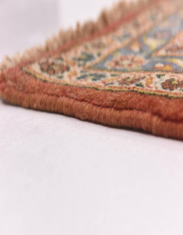 Detail image of  9' 9 x 12' 5  Hand Knotted Mashad Persian Wool Rug