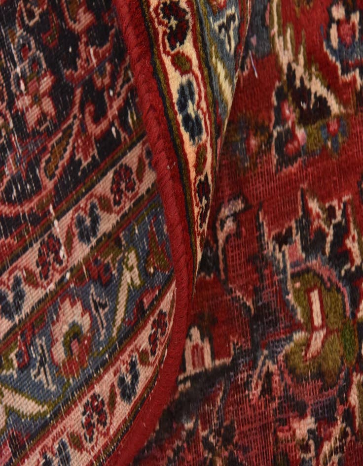 Detail image of  9' 10 x 12' 7  Hand Knotted Mashad Persian Wool Rug