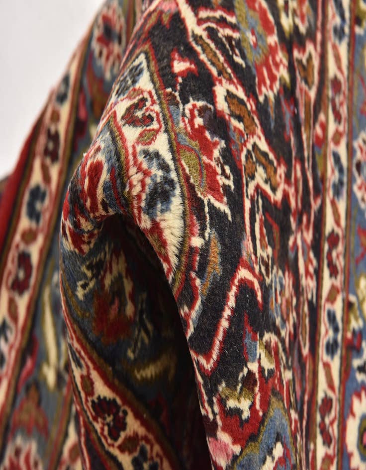 Detail image of  9' 10 x 12' 7  Hand Knotted Mashad Persian Wool Rug