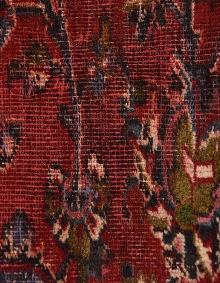 Detail image of  9' 10 x 12' 7  Hand Knotted Mashad Persian Wool Rug