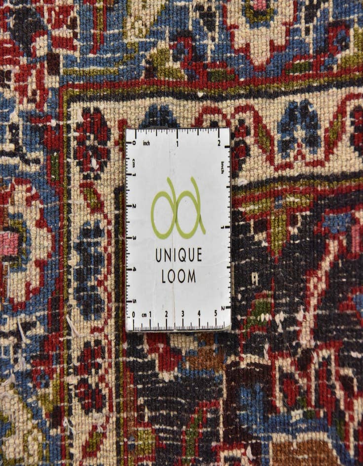 Detail image of  9' 10 x 12' 7  Hand Knotted Mashad Persian Wool Rug