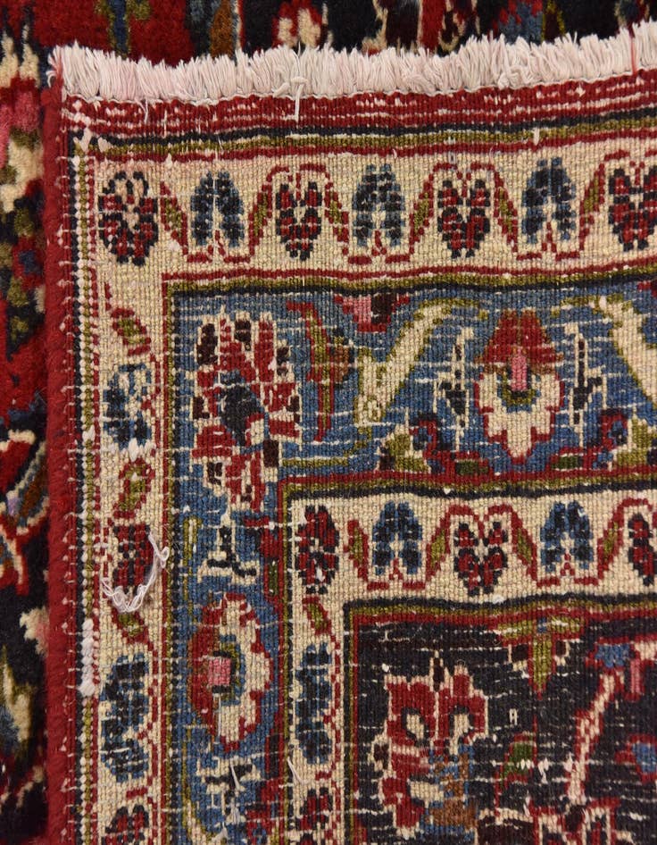Detail image of  9' 10 x 12' 7  Hand Knotted Mashad Persian Wool Rug