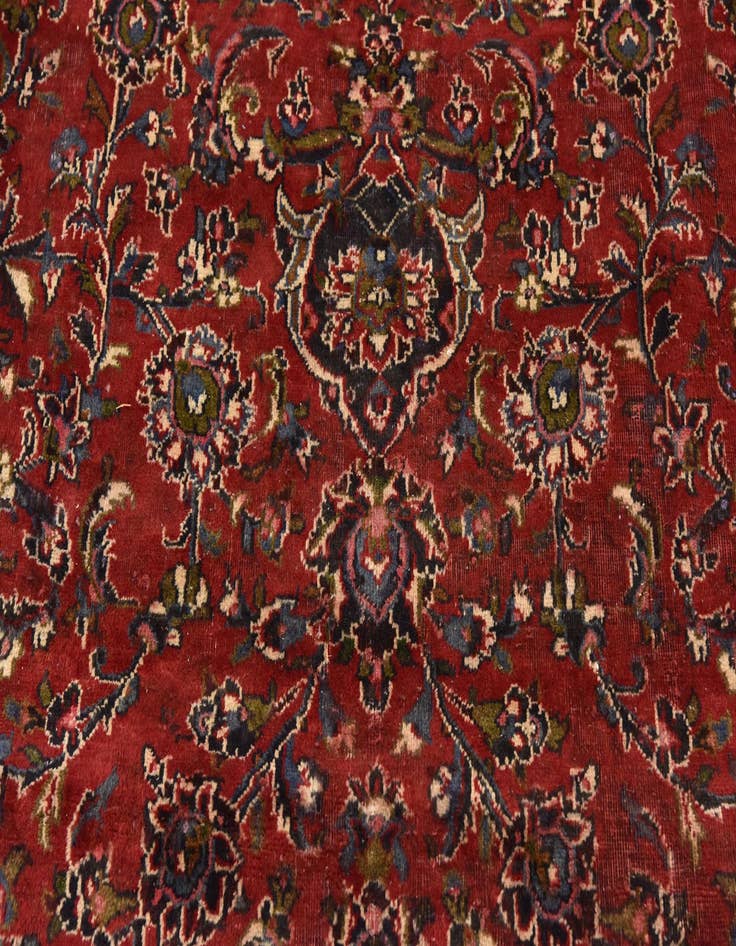 Detail image of  9' 10 x 12' 7  Hand Knotted Mashad Persian Wool Rug