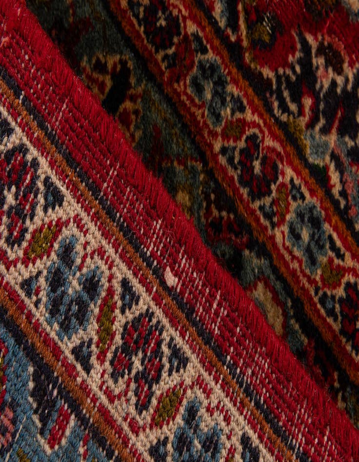 Detail image of  9' 6 x 12' 10  Hand Knotted Mashad Persian Wool Rug