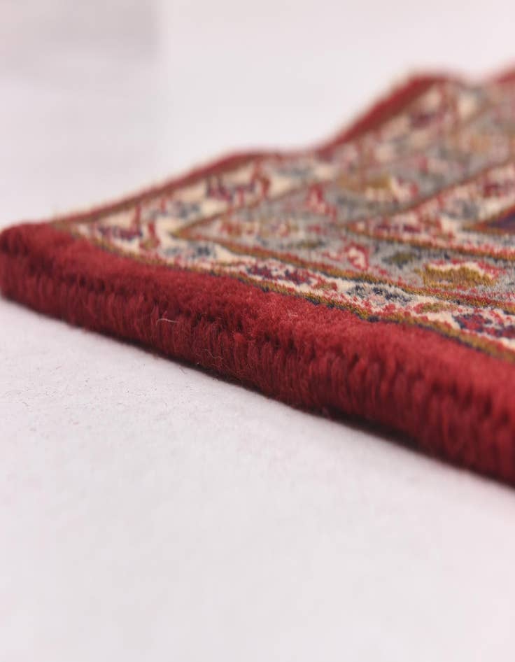 Detail image of  9' 7 x 12' 4  Hand Knotted Mashad Persian Wool Rug