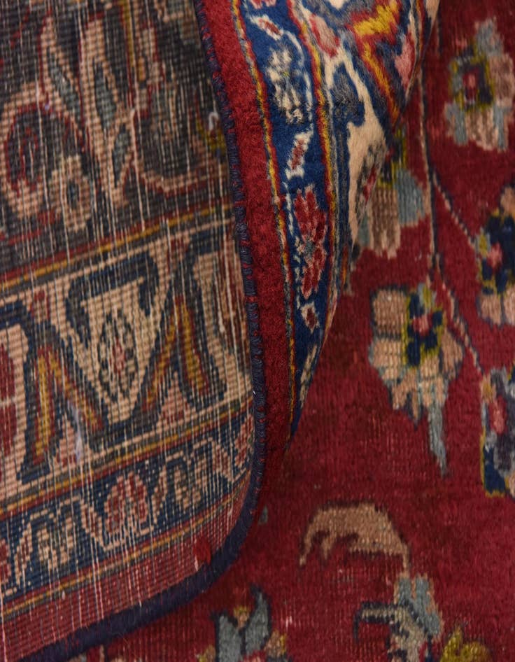 Detail image of  9' 8 x 12' 7  Hand Knotted Mashad Persian Wool Rug