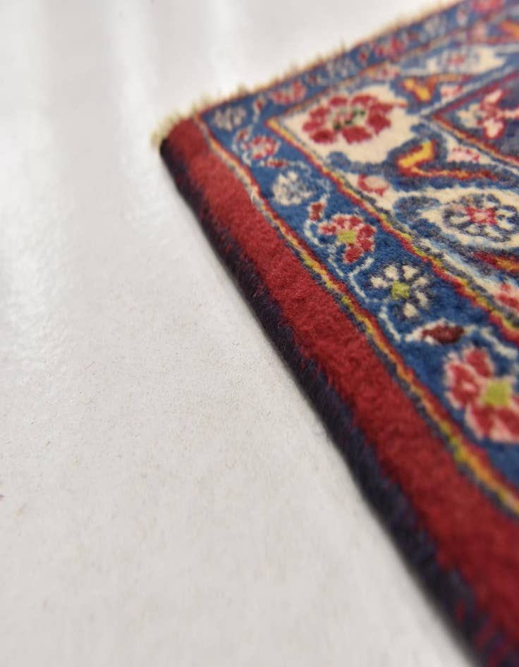 Detail image of  9' 8 x 12' 7  Hand Knotted Mashad Persian Wool Rug