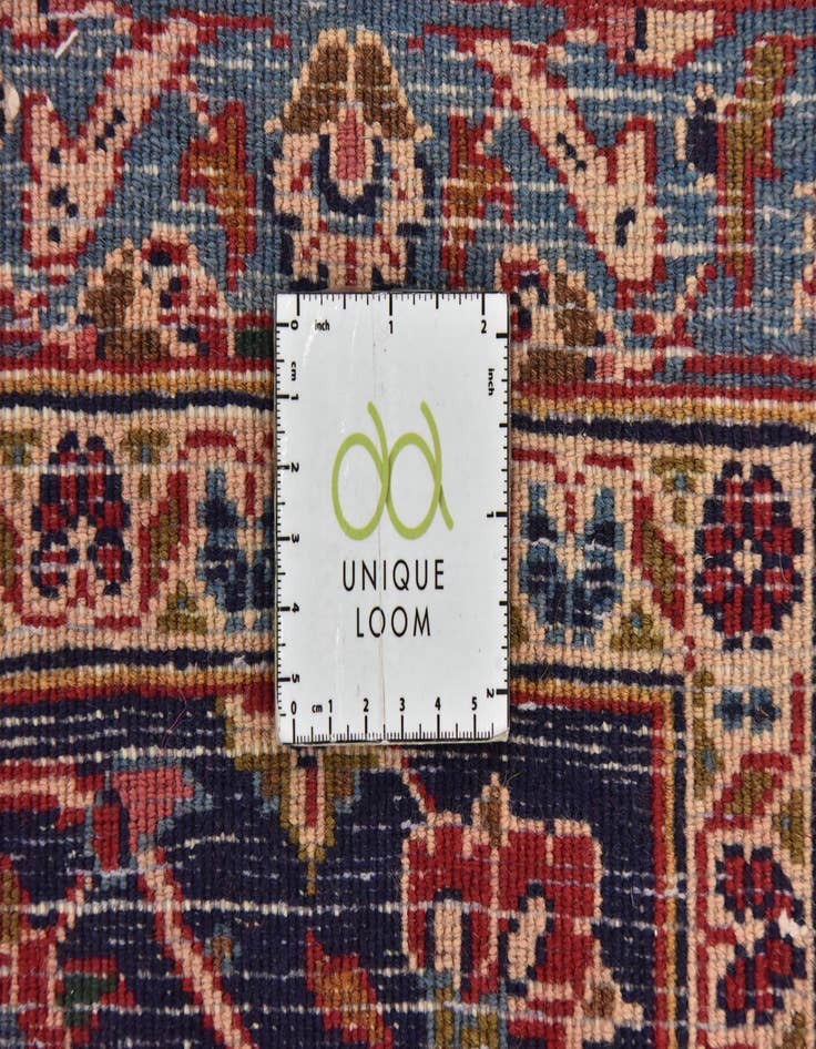 Detail image of  9' 9 x 12' 6  Hand Knotted Mashad Persian Wool Rug