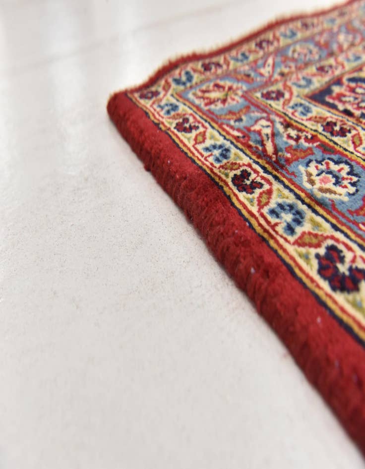 Detail image of  9' 9 x 12' 6  Hand Knotted Mashad Persian Wool Rug