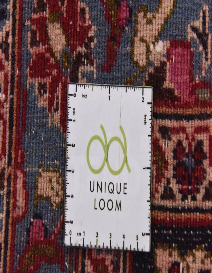 Detail image of  9' 6 x 12' 4  Hand Knotted Mashad Persian Wool Rug