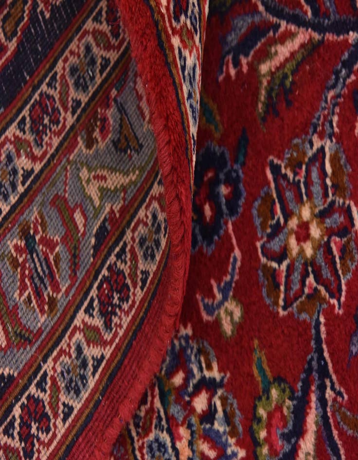 Detail image of  9' 6 x 12' 5  Hand Knotted Mashad Persian Wool Rug