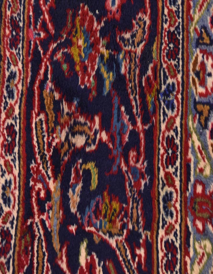 Detail image of  9' 6 x 12' 5  Hand Knotted Mashad Persian Wool Rug