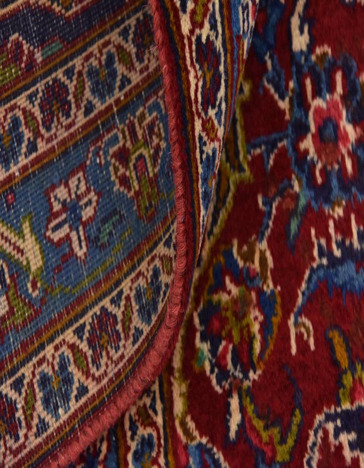 Detail image of  9' 7 x 13'  Hand Knotted Mashad Persian Wool Rug
