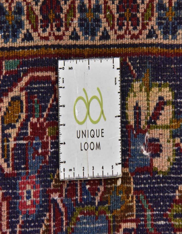 Detail image of  9' 7 x 13'  Hand Knotted Mashad Persian Wool Rug