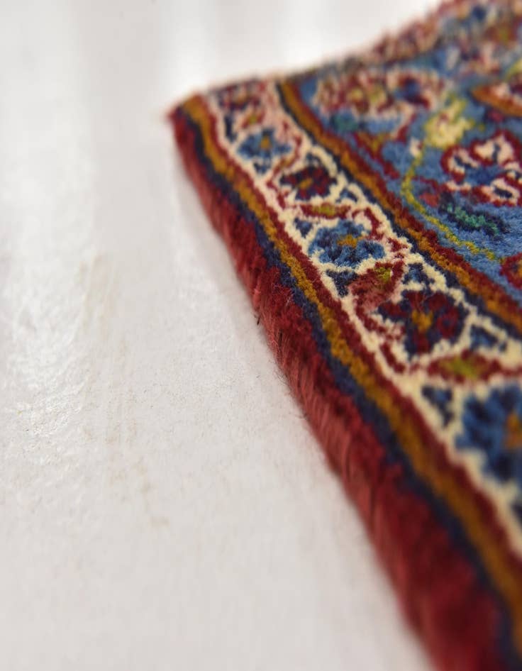 Detail image of  9' 7 x 13'  Hand Knotted Mashad Persian Wool Rug