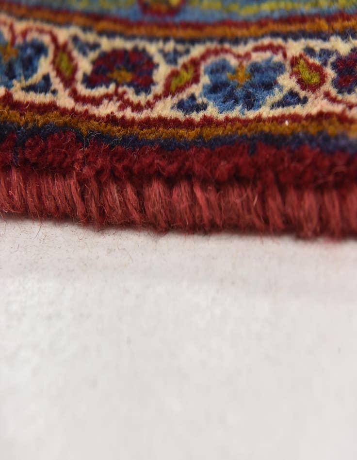 Detail image of  9' 7 x 13'  Hand Knotted Mashad Persian Wool Rug