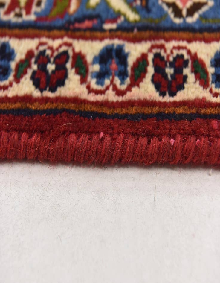 Detail image of  9' 7 x 12' 6  Hand Knotted Mashad Persian Wool Rug