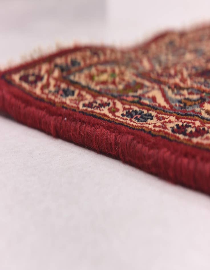 Detail image of  9' 9 x 12' 7  Hand Knotted Mashad Persian Wool Rug