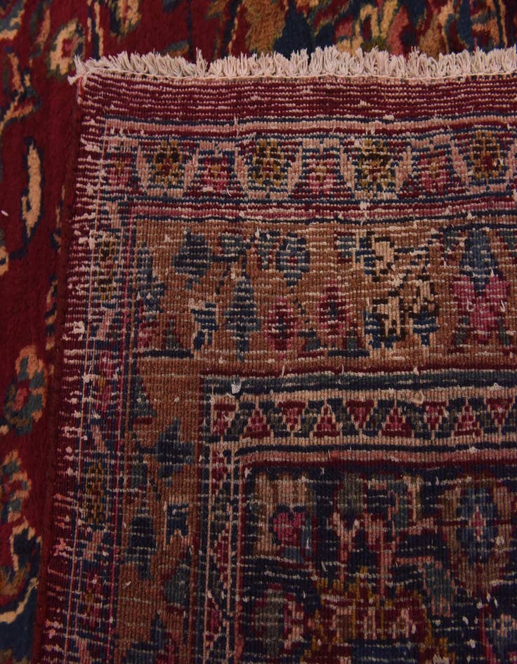 Detail image of  9' 8 x 12' 4  Hand Knotted Mashad Persian Wool Rug