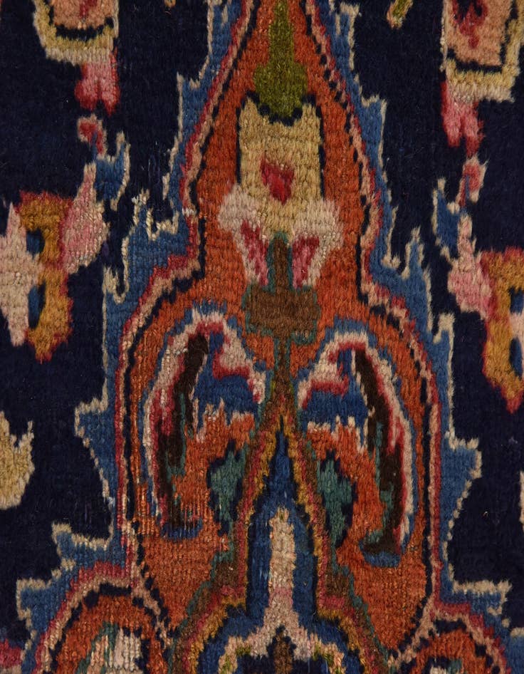 Detail image of  10' x 12' 10  Hand Knotted Mashad Persian Wool Rug