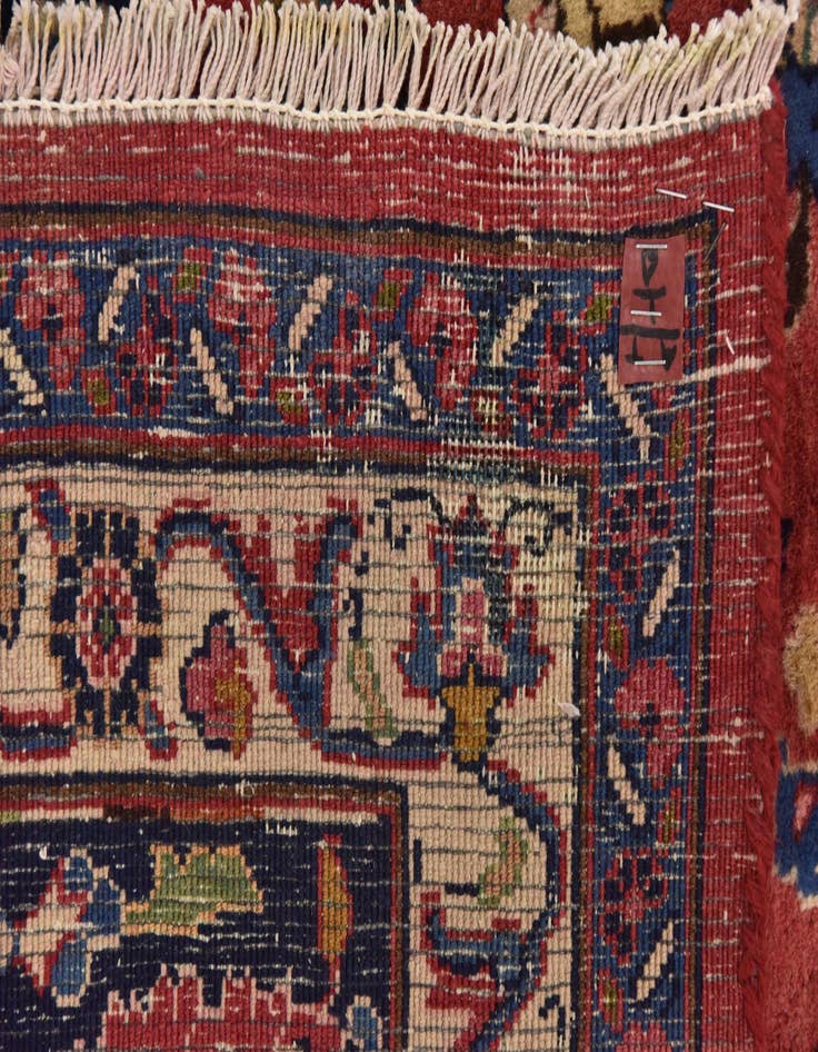 Detail image of  10' x 12' 10  Hand Knotted Mashad Persian Wool Rug