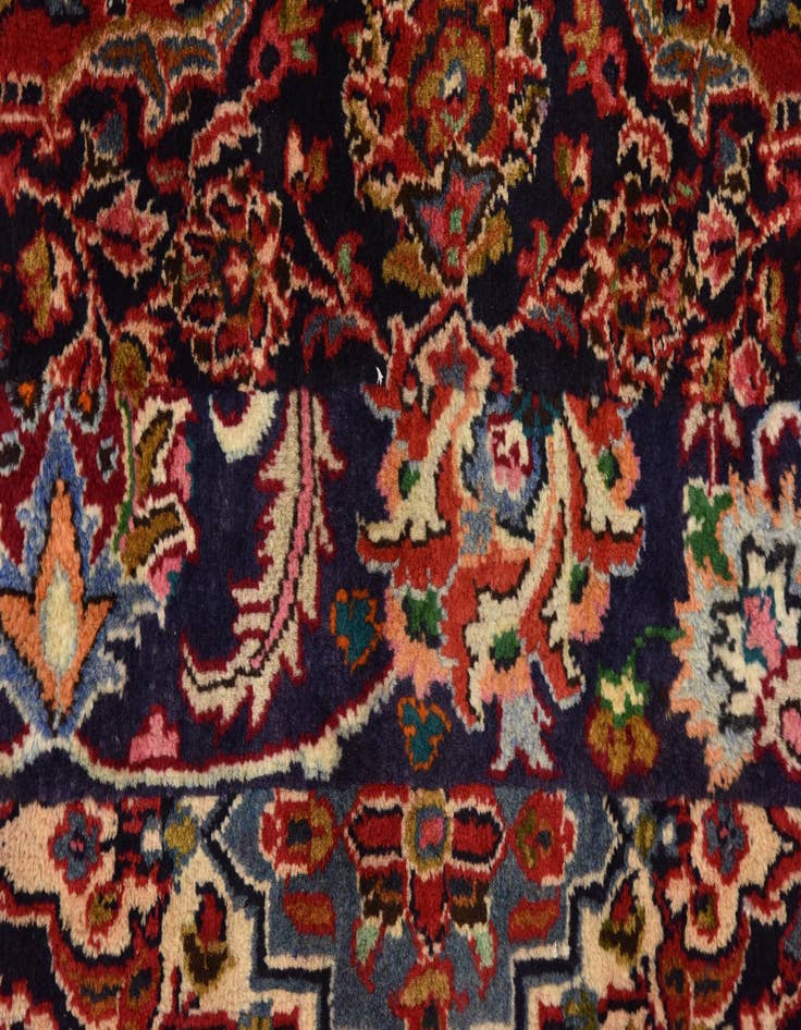Detail image of  9' 8 x 13'  Hand Knotted Mashad Persian Wool Rug