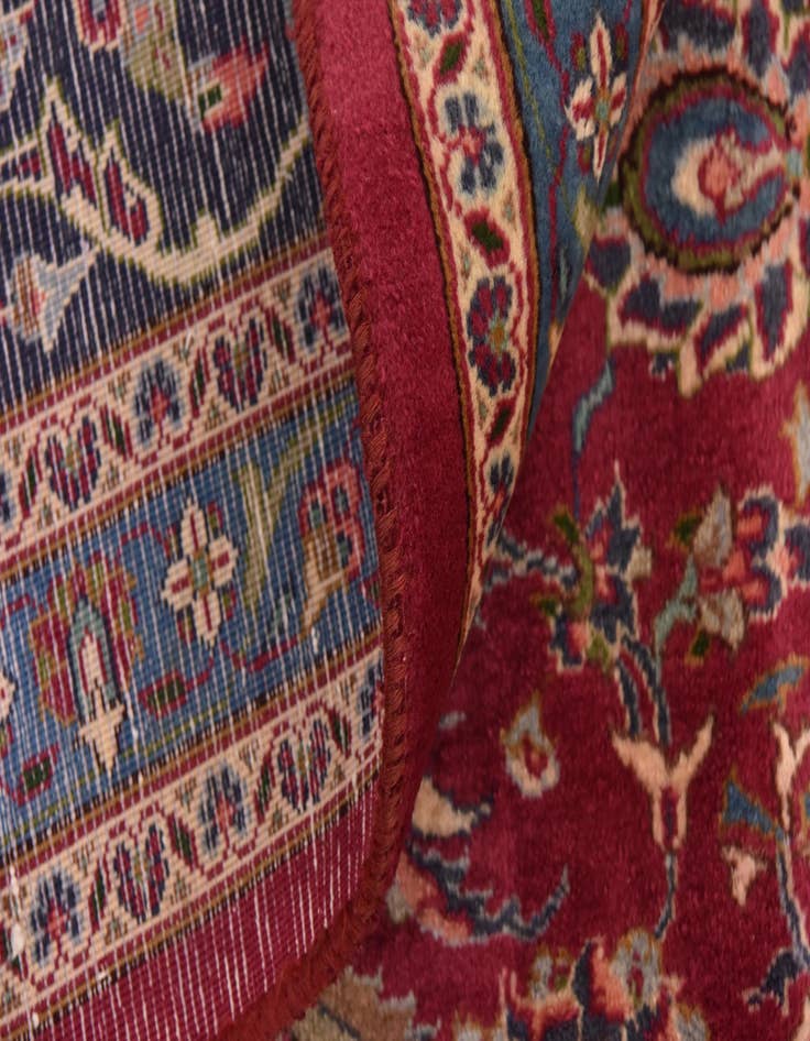 Detail image of  10' x 12' 9  Hand Knotted Mashad Persian Wool Rug