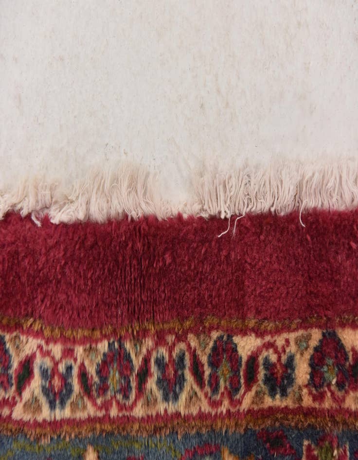 Detail image of  10' x 12' 9  Hand Knotted Mashad Persian Wool Rug